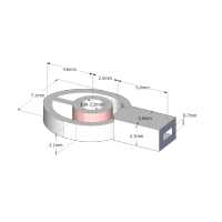 Thin Shaft Flexible Fixings 4 Pairs